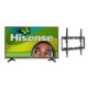 Pantalla Hisense 32H3D - 32" 1366x768 - HDMI - USB - 60Hz - 6W + Soporte de Pared Manhattan 460934 - 32"-55" - Hasta 40kg