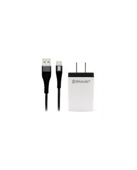Cargador BRobotix 963325 - USB-C - Blanco / Negro