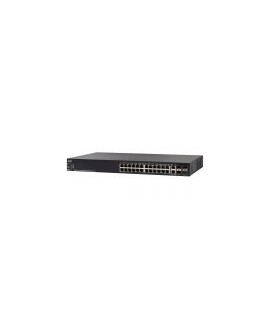Switch Cisco SF550X-24MP-K9-NA - Administrable - 24 Puertos + 2 Puertos Gigabit/SFP + 2 Puertos SFP+ - 10/100