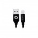 Cable MobiFree - Lightning - USB-A - Negro