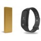 Power Bank GHIA 10,000 mAh Dorada - SmartBand GHIA 0.49" Negro