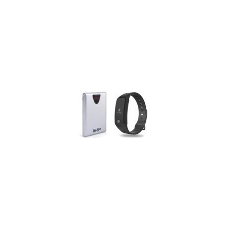 Power Bank GHIA Volta Slim 8,000 mAh Plata - SmartBand GHIA 0.49" Negro