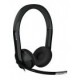 Audifonos Lifechat LX-6000 - Alámbrico - USB - Micrófono - Negro - BULK