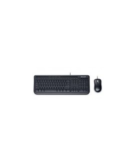 Kit Teclado y Mouse Microsoft Desktop 600 - Alámbrico - USB - Español - Negro - BULK