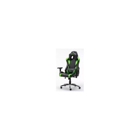 Silla Gamer Digital Design Master - Asiento acolchonado - Reclinable - Rueda C/Seguro - Negro/Verde