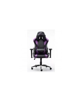 Silla Gamer Digital Design Master - Asiento acolchonado - Reclinable - Rueda C/Seguro - Negro/Morado