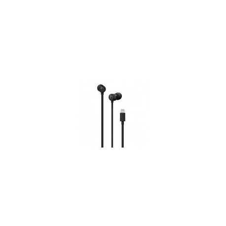 Auriculares Apple urBeats3 - Alámbrico - Lightning - Micrófono - Negro