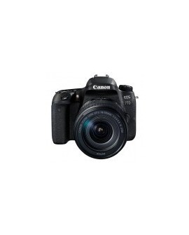 Cámara Canon EOS 77D - 24.2 MP - Wi-Fi - Bluetooth - Pantalla LCD - Lente 18-135MMN - Promo Canon