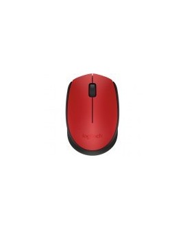 Mouse Logitech M170 - Inalámbrico - USB - Rojo