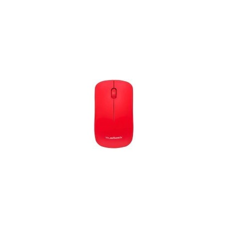 Mouse True Basix TB-924801 - Inalámbrico - Receptor USB - Rojo