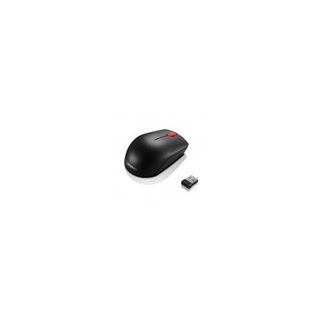 Mouse Lenovo Compacto Esencial - Inalámbrico - USB - Negro