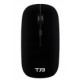 Mouse True Basix TB-924948 - Inalámbrico - Receptor USB - Negro