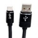 Cable GHIA GAC-149 - Lightning - USB 2.1 - 2 Mts - Negro