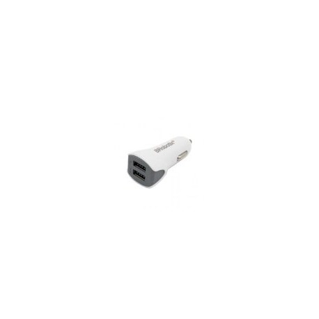 Cargador para Auto BRobotix 963233 - 2 Puertos USB - Blanco / Gris