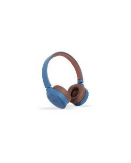 Diadema GHIA N2 - Inalámbrico - Bluetooth - 300mAh - Micrófono - Azul/Café