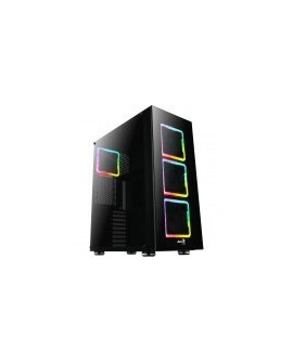 Gabinete AeroCool Tor Pro - Torre - E-ATX / ATX / Micro-ATX / Mini-ITX - Cristal Templado - Panel lateral - Negro
