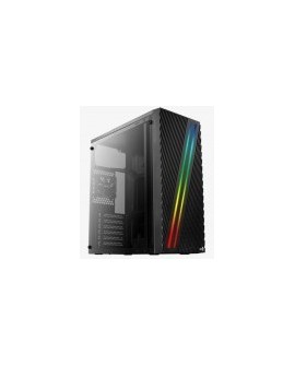 Gabinete AeroCool Streak - Media Torre - ATX / Mini-ITX / Micro-ATX - Panel lateral - RGB - Negro