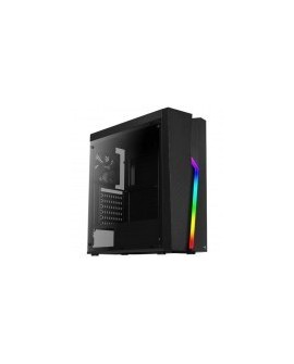 Gabinete AeroCool Bolt - Media Torre - ATX / M-ATX / M-ITX - 1 Ventilador - Panel Lateral - RGB - Negro
