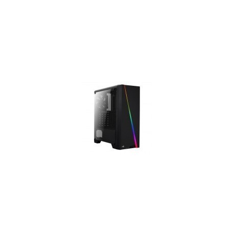 Gabinete AeroCool Cylon - Media Torre - ATX / Mini-ITX / Micro-ATX - Panel lateral - RGB - Negro