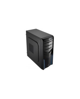 Gabinete AeroCool V2x Media Torre - Carcasa de ordenador - Negro/Azul