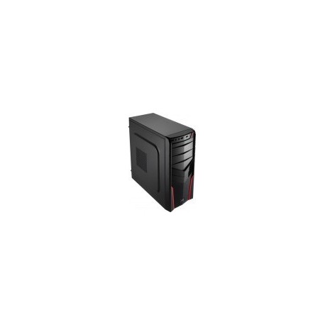 Gabinete AeroCool V2x - ATX - Media Torre - USB - Sin Fuente - Negro/Rojo