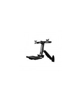 Soporte StarTech.com WALLSTS2 - Hasta 24" - Soporta 18.55kg - Negro