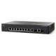 Switch Cisco SG350-10MP-K9-NA - Administrable - 8 x PoE  - 2 x Gigabit Ethernet Combo