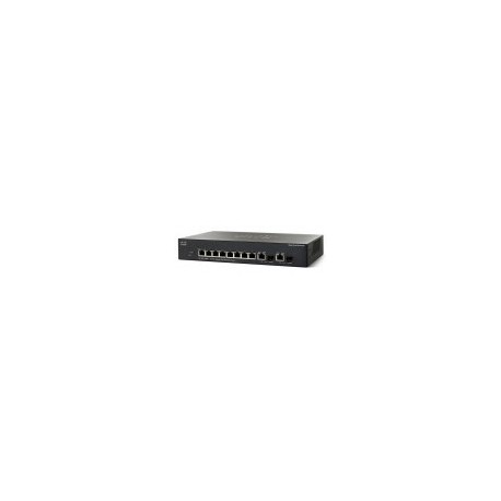 Switch Cisco SG350-10MP-K9-NA - Administrable - 8 x PoE  - 2 x Gigabit Ethernet Combo