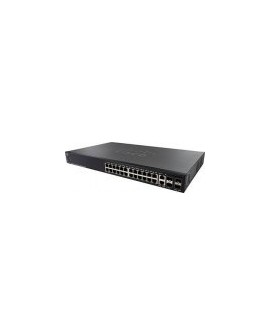 Switch Cisco SG550X-24MP-K9-NA - Administrable - 24 Puertos PoE+ + 2 Puertos Gigabit/SFP + 2 Puertos SFP+ - 382W