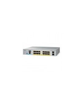 Switch Cisco Catalyst 2960-L - 16 Puertos - Gigabit - PoE - 2 SFP