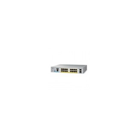 Switch Cisco Catalyst 2960-L - 16 Puertos - Gigabit - PoE - 2 SFP
