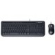 Kit Teclado y Mouse Microsoft Desktop 600 - Alámbrico - USB - Español - Negro - BULK