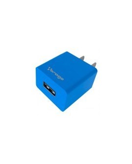Cargador USB de Pared Vorago AU-105-V2 - 1 Puerto - 5V - Azul