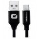 Cable USB MobiFree MB-923637 - USB 2.0/USB C - 1M - Negro
