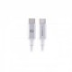 Cable USB MobiFree MB-923705 - USB C / USB C - 1 M - Blanco