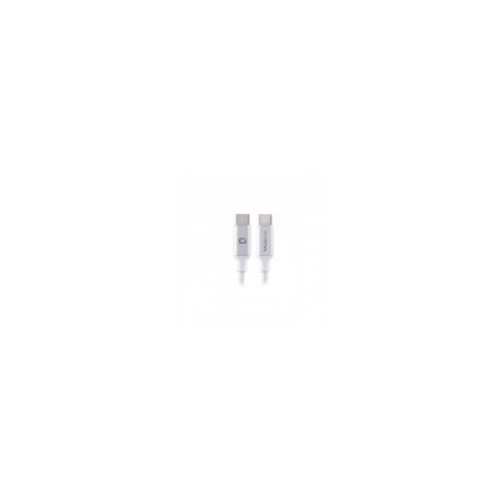 Cable USB MobiFree MB-923705 - USB C / USB C - 1 M - Blanco