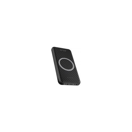 Power Bank Ginga GI18PBK02 - 10,000 mAh - Inalámbrica - Negro
