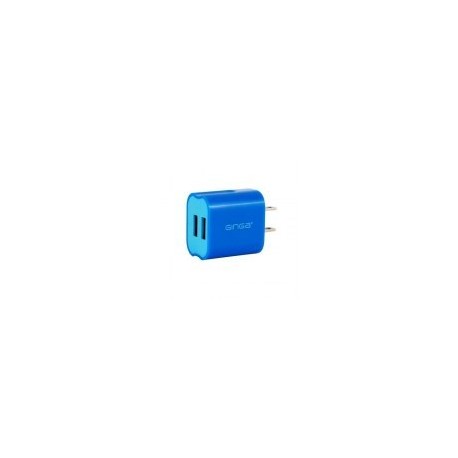 Cargador GINGA Spring Cubo - 2 USB - Azul