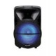 Bocina Ginga Bafle Amplificada - 15" - 9000W - Bluetooth 2.0 - USB - Micro SD - FM - Micrófono - Luz de Ambientación