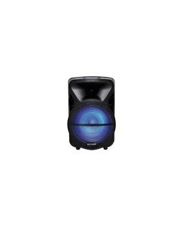 Bocina Ginga Bafle Amplificada - 15" - 9000W - Bluetooth 2.0 - USB - Micro SD - FM - Micrófono - Luz de Ambientación