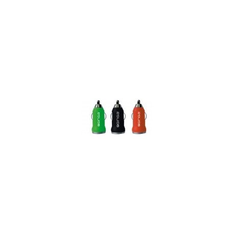 Paquete de 5 Cargadores para Carro Ginga - Salida USB - Varios Colores