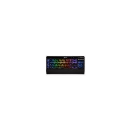 Teclado Corsair K57 RGB - Inalámbrico - USB - 6 Teclas Programables - Multimedia - Negro