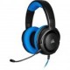 Diadema Corsair HS35 Stereo Gaming - Alámbrico - 3.5 mm - Micrófono - Azul