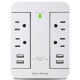 Supresor de Picos CyberPower GP400U4AWH - 4 Contactos - 4A - Blanco