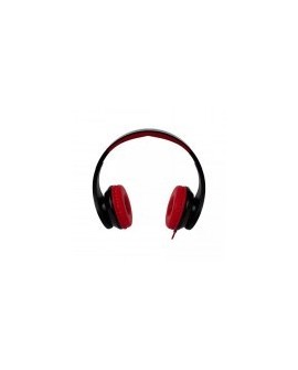 Audífonos Easy Line By Perfect Choice EL-995180 - Micrófono - Alámbrico - 3.5mm - Negro/Rojo