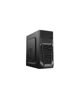 Gabinete KMEX CM08TG - Micro ATX - Con Fuente 450 W/PC - Negro