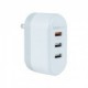 Cargador de Pared MobiFree MB-923378 - USB -3 Puertos - Blanco