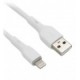 Cable BRobotix 963165 - Lightning - USB 2.0 - 1M - Blanco