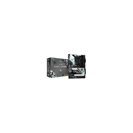 Tarjeta Madre ASRock X570 Steel Legend - Socket AM4 - 4x DDR4 - 2133 / 4400 MHz - HDMI - DisplayPort - USB 3.2 - ATX