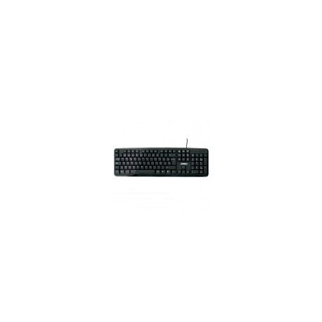 Teclado Wiseh TC-W101 - USB 2.0 - Alambrico - Español - Diseño Ergonómico - Negro